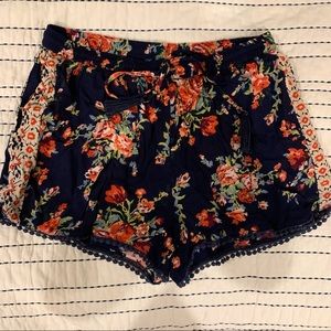 Floral Summer Beach Shorts